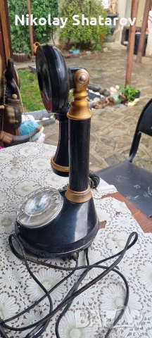 Ретро телефон , снимка 4 - Антикварни и старинни предмети - 51941452