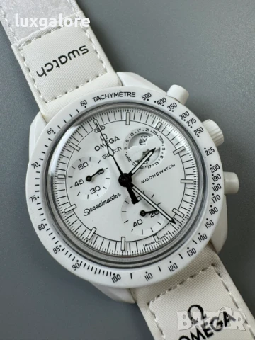 Мъжки часовник OMEGA x Swatch MoonSwatch с кварцов механизъм, снимка 3 - Мъжки - 50953561