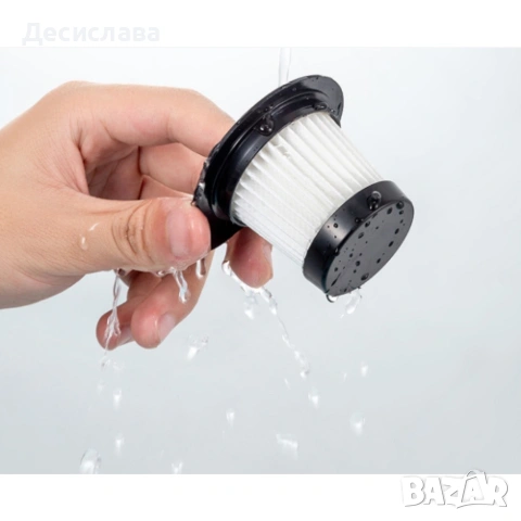 Акумулаторна домакинска ръчна прахосмукачка с 5 накрайника, снимка 7 - Прахосмукачки - 53508449