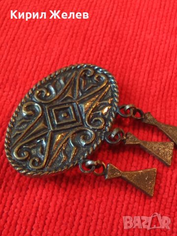 БРОНЗОВА СТАРИННА ЕТНО ОРНАМЕНТИРАНА БРОШКА НАКИТ БИЖУ 22741, снимка 11 - Антикварни и старинни предмети - 33153932