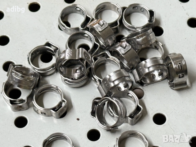 Скоба 9.5 Saeco Philips Gaggia Скоба за Силиконов маркуч с оплетка, снимка 4 - Кафемашини - 52826164