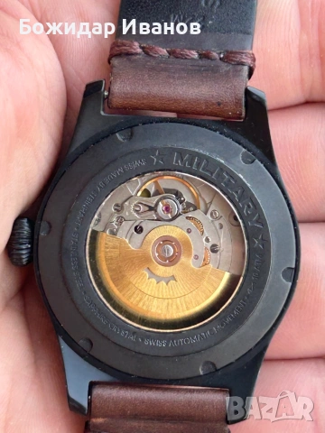 продавам часовник Steinhart Military 42 black pvd automatic, снимка 2 - Мъжки - 53695824