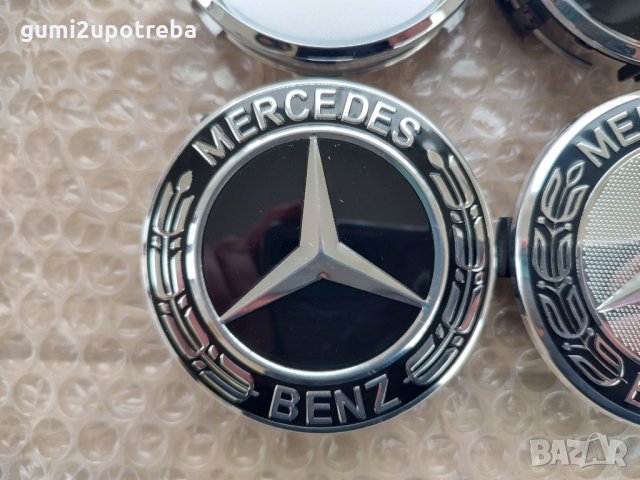 Капачки за джанти Мерцедес Mercedes 75мм външен размер, снимка 5 - Аксесоари и консумативи - 36013164