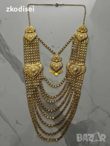 Златно колие 49,84гр. 58,0см. 14кр. проба:585 модел:31035-1, снимка 2 - Колиета, медальони, синджири - 49829038