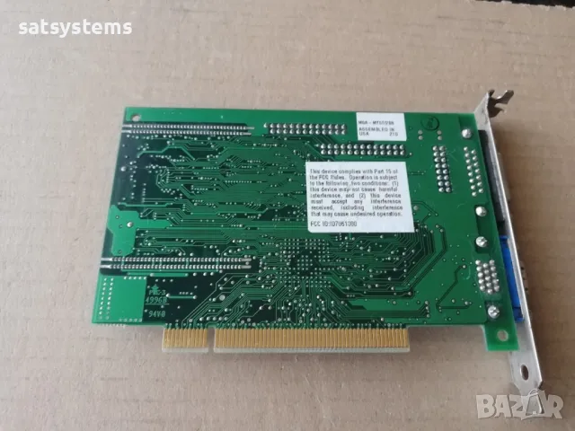 Видео карта Matrox MGA-MYST/2BN 618-02 REV.A 2MB PCI, снимка 8 - Видеокарти - 47955700