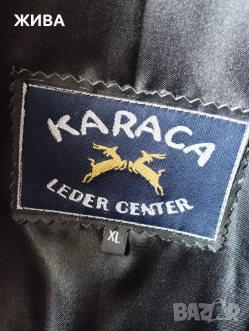 ЕСТЕСТВЕНА КОЖА дамско черно дълго сако, снимка 6 - Сака - 47332354