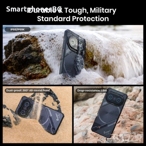 Fossibot F114 16GB RAM 128GB ROM Ultra Slim с IP68 защита, снимка 9 - Други - 53788760