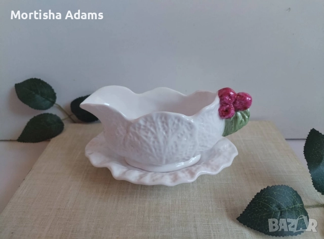 Мини каничка/ сосиерка- костен порцелан 