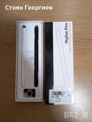 Стилус за сензорен екран, магнитно тяло и въртящ се дизайн за скрит дисков връх, 2-в-1 