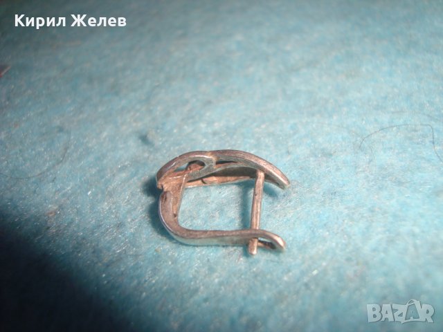 СТАРА АНГЛИЙСКА СРЕБЪРНА ОБЕЦА СРЕБРО 925 СТИЛНА РЪЧНА БИЖУТЕРСКА АРТ ИЗРАБОТКА 25710, снимка 3 - Обеци - 35759998