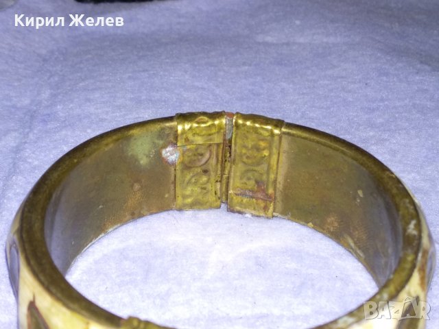 СТАРИННА БРОНЗОВА ТРАДИЦИОННА РЪЧНА ИЗРАБОТКА ТИБУТСКА ГРИВНА с КАМИЛСКА КОСТ с НУЖДА от ЩИФТ! 38336, снимка 9 - Антикварни и старинни предмети - 41265387