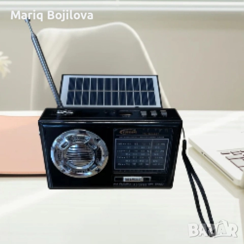Мултифункционално радио, Bluetooth, USB, Слънчево зареждане, снимка 7 - Други - 51535075