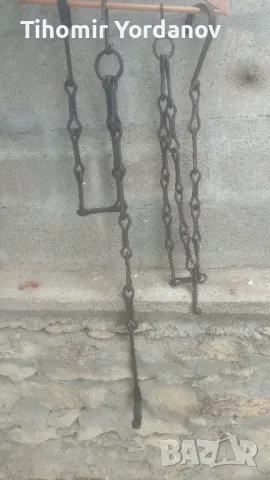 Верига за огнище -2 броя., снимка 2 - Антикварни и старинни предмети - 50276482
