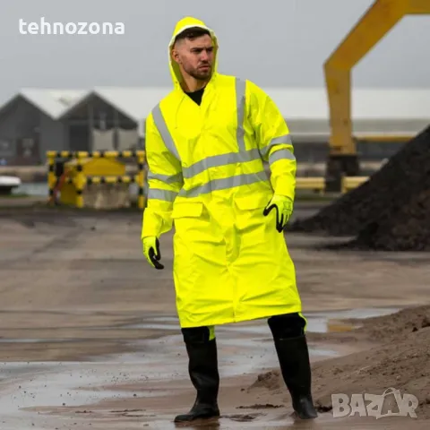 Дъждобран наметало сигнално със светлоотразителни елементи STORMER HV COAT YELLOW, снимка 6 - Други - 49190795