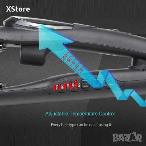 Преса за изправяне на коса с пара , снимка 10 - Преси за коса - 52508117