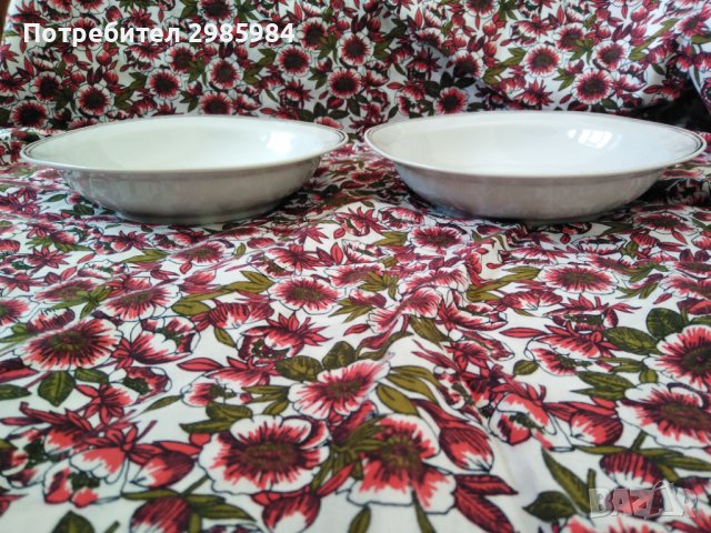 Съдове за хранене със двоен златен кант, снимка 5 - Чинии - 41893709