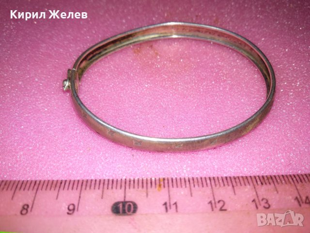 СТАРИННА МАЙСТОРСКА ЗВЕЗДОВИДНО РЪЧНО ОРНАМЕНТИРАНА СРЕБЪРНА ГРИВНА СРЕБРО ВИСОКА ПРОБА 13636, снимка 4 - Антикварни и старинни предмети - 44394500