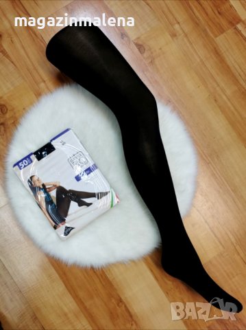 Jolie Folie 50DEN черни,кафяви,телесни плътни цветни чорапогащи големи размери 80-+100кг , снимка 4 - Бельо - 19794928