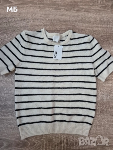 Нова тениска с фина плетка H&M