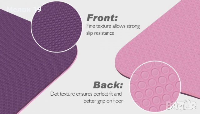 Постелка за фитнес TOPPLUS, снимка 4 - Йога - 40163100