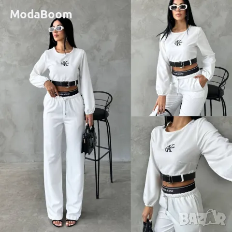 Calvin Klein дамски бял екип 