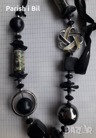 Посребрена фешън Арт огърлица,колие,медальон ,стилни бутикови бижута,комплект, снимка 18 - Колиета, медальони, синджири - 40284416