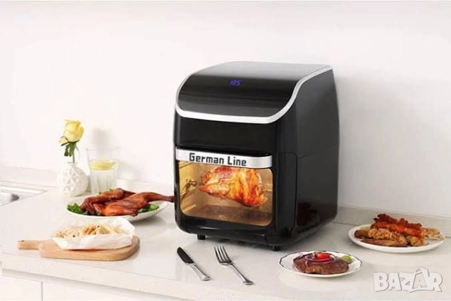 Air Fryer фурна с горещ въздух German Line Air Fryer – 12 литра, 1800W, снимка 3 - Други стоки за дома - 52314199