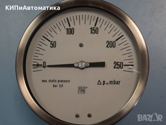 Диференциален Манометър Nuova Fima Ф 160, 250 mbar, снимка 2 - Резервни части за машини - 34450213