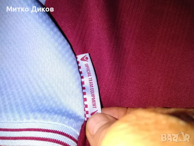 Астон Вила футболна тениска маркова на Макрон №19 Ст.Петров размер М, снимка 3 - Футбол - 47751392