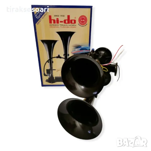 24V 250dB Музикална Тромба с 2 мелодии за Камиони Трактори Автовози, снимка 3 - Аксесоари и консумативи - 48383381