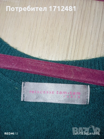 100% кашмир, снимка 2 - Блузи с дълъг ръкав и пуловери - 53632690