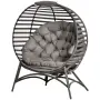 Градински стол Outsunny Papasan, 2 - местен с възглавница, снимка 12