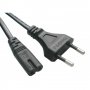 Захранващ кабел 1м за лаптоп/тв/адаптери, снимка 1 - Друга електроника - 40181837