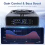 АКТИВЕН СУБУФЕР ЗА КОЛА, 10" 1000W, 120W RMS | БАС КАСА ЗА АВТОМОБИЛ ПОД СЕДАЛКА | ВГРАДЕН УСИЛВАТЕЛ, снимка 4