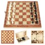 Шах с табла в дървена кутия, снимка 2