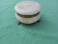 Стара кръгла мраморна кутия, снимка 1 - Декорация за дома - 36106000