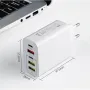 Зарядно за телефон 220V 5 USB порта 65W Digital One SP00987 pkg057 адаптер PD and Quick Power Charge, снимка 8