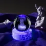LED Светеща кристална топка/лампа, 3D сензорна-Сватба,Младоженци, снимка 4