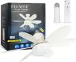 Вентилаторна лампа с форма на цвете (Flower Fan Light), снимка 1