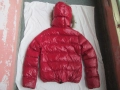 DUVETICA дамско марково червено пухено яке размер 42 (М)., снимка 9