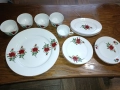 Български порцелан "червена роза", снимка 1