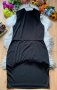 Черна рокля с полу поло, снимка 1 - Рокли - 41935010