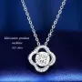 Дамско колие от сребро с 1 ct моасанит D/VVS1 и кръгла шлифовка, снимка 4