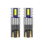 LED крушки T10 бели 12-24V за плафон 2 броя, снимка 1