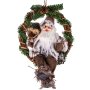 Коледен венец с Дядо Коледа, 36см , снимка 1 - Коледни подаръци - 42722226