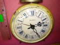 JANTAR MADE in USSR Стар РУСКИ БУДИЛНИК МЕХАНИЧЕН НАСТОЛЕН ЧАСОВНИК ЯНТАР СССР 43628, снимка 15