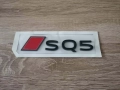 емблема Audi SQ5 нов стил черно с червено, снимка 4