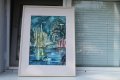 Картина Никола Николов ''Фонтаните вечер'', снимка 1 - Колекции - 41447706