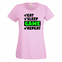 Дамска тениска Game 6 Eat,Sleep,GameRepeat,Ядене,Спане,Геймс, снимка 8