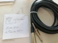 Аудиокабел 6 метра 6.35мм към XLR F, снимка 2